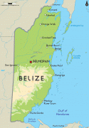 Географическая карта-Белиз-Belize-map.gif