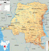 Hartă-Republica Democrată Congo-D-R-of-Congo-physical-map.gif