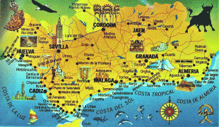 Географічна карта-Гранада-TouristMapOfAndalusia.jpg