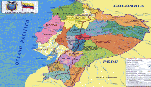 Kaart (cartografie)-Ecuador-map-of-ecuador.jpg