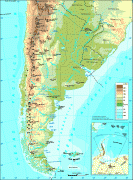 Kort (geografi)-Argentina-maparelieve.gif