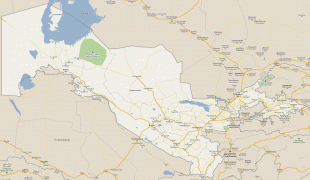 Kaart (kartograafia)-Usbekistan-uzbekistan.jpg