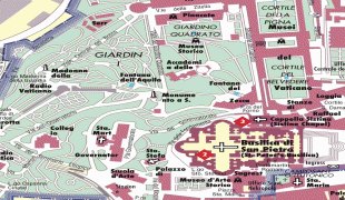 Kaart (kartograafia)-Vatikan-Stadtplan-Vatikanstadt-8228.jpg