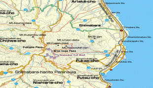 Carte géographique-Préfecture de Nagasaki-Unzen%2BShimabara.png