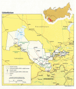 Kaart (cartografie)-Oezbekistan-uzbekistan_map.jpg