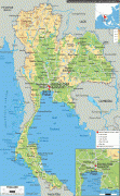 Bản đồ-Thái Lan-Thailand-physical-map.gif