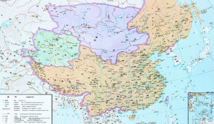 Географічна карта-Китайська Народна Республіка-chinamap-mingqing.jpg
