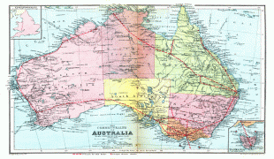 Карта (мапа)-Аустралија-large_detailed_road_and_administrative_old_map_of_australia_1936.jpg