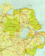 Harita-Kuzey İrlanda-Northern-Ireland-Road-Map.gif