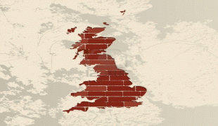 Kaart (kartograafia)-Inglismaa-9326707-england-map-on-a-brick-wall.jpg