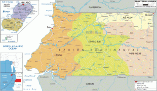 Zemljovid-Ekvatorska Gvineja-political-map-of-Equatorial.gif