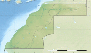 Žemėlapis-Vakarų Sachara-Western_Sahara_relief_location_map.jpg
