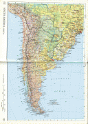 Kaart (kartograafia)-Lõuna-Ameerika manner-South_America_map3.jpg