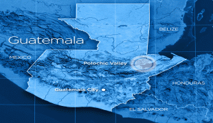 Kaart (cartografie)-Guatemala-GuatemalaMap.jpg