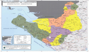 Kaart (kartograafia)-Nicaragua-Political-divisions-of-northeastern-Nicaragua-Map.jpg