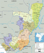 Χάρτης-Λαϊκή Δημοκρατία του Κονγκό-political-map-of-Congo.gif