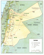 Kaart (cartografie)-Jordanië-jordan_rel91.jpg