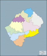 Kort (geografi)-Lesotho-lesotho23.gif