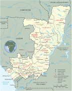 Kaart (kartograafia)-Kongo Demokraatlik Vabariik-map-congo.jpg