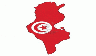Kaart (kartograafia)-Tuneesia-10648668-map-flag-tunisia.jpg