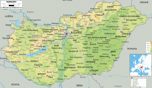 Bản đồ-Hungary-Hungary-physical-map.gif