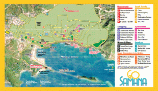 Kaart (kartograafia)-Dominikaani Vabariik-map-town-samana-dominican-republic-large-size.jpg