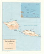 Kaart (kartograafia)-Samoa saared-large_detailed_political_and_relief_map_of_samoa.jpg