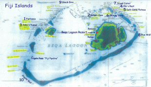 Kaart (cartografie)-Fiji-Beqa-Island-dive-sites-Map.jpg
