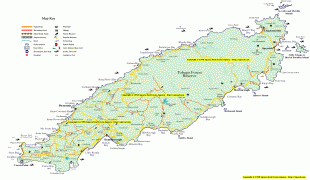 Kaart (cartografie)-Trinidad en Tobago-maptob.gif