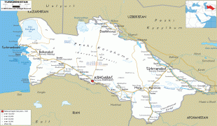 Žemėlapis-Turkmėnija-Turkmenistan-road-map.gif