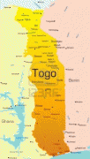Kaart (kartograafia)-Togo-3524651-abstract-vector-color-map-of-togo-country.jpg
