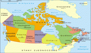 Kort (geografi)-Canada-Canada_administrative_map_PL.png
