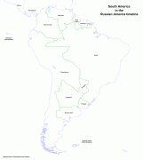 Kaart (kartograafia)-Lõuna-Ameerika manner-Map_of_South_America_(Russian_America).png