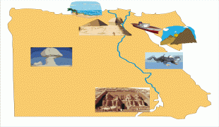Карта (мапа)-Уједињена Арапска Република-egypt-map2.jpg