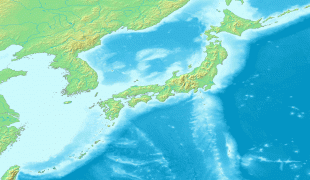 Карта (мапа)-Јапан-Topographic_Map_of_Japan.png