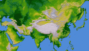 Карта (мапа)-Азија-AsiaSRTM2Large-picasa.jpg