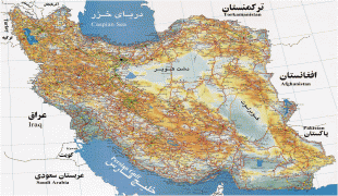 Географическая карта-Кередж-iran-way-map1.jpg