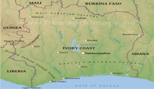 Bản đồ-Bờ Biển Ngà-ivorycoast-map-physical.jpg
