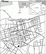 Kort (geografi)-Oran-Mapa-de-la-Ciudad-de-Oran-Argelia-10982.jpg