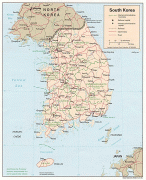 Kort (geografi)-Nordkorea-s_korea_pol_95.jpg