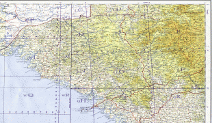 Kaart (kartograafia)-Guinea-Mapa-Topografico-de-Guinea-Central-y-Occidental-6128.jpg