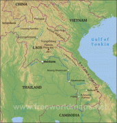 Географічна карта-Лаос-laos-map-physical.jpg