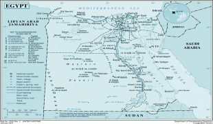 Карта (мапа)-Уједињена Арапска Република-large_detailed_egypt_political_map.jpg