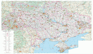 Карта (мапа)-Украјинска Совјетска Социјалистичка Република-large_detailed_road_and_tourist_map_of_ukraine_in_ukrainian_for_free.jpg