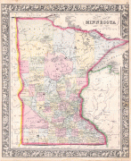 Carte géographique-Minnesota-1864_Mitchell_Map_of_Minnesota_-_Geographicus_-_MN-mitchell-1864.jpg