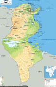 地图-突尼西亞-Tunisia-physical-map.gif