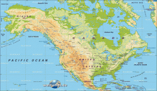 Kaart (kartograafia)-Põhja-Ameerika manner-large_detailed_physical_map_of_north_america.jpg