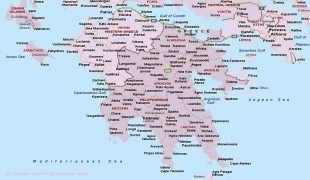 Kort (geografi) - Peloponnese - MAP[N]ALL.COM