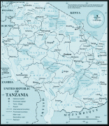 Kaart (cartografie)-Tanzania-tanzania-wall-map.gif