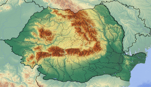 Географическая карта-Румыния-Romania_location_map_Topographic.png
